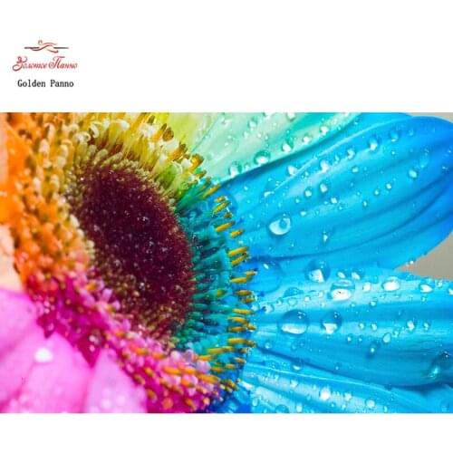 Diamond Painting Full Square 5D Diy Daimond Embroidery Diamant Mosaic Sale Displasy Broderie Diamant "Colorful sunflowers" 01