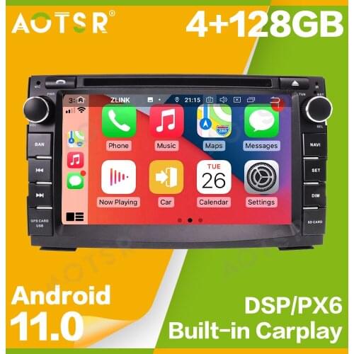 4G 128G 8 CORE Android 11 2 Din Car Multimedia DVD Player GPS Autoradio For KIA VENGA CEED 2009-2017 Car Radio PC WIFI