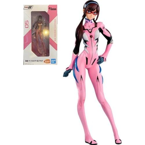 Bandai EVANGELION Japanese Anime Gils Mari Makinami Illustrious Figurine PVC Action Figure Kids Toy Collectible Model Doll Gifts