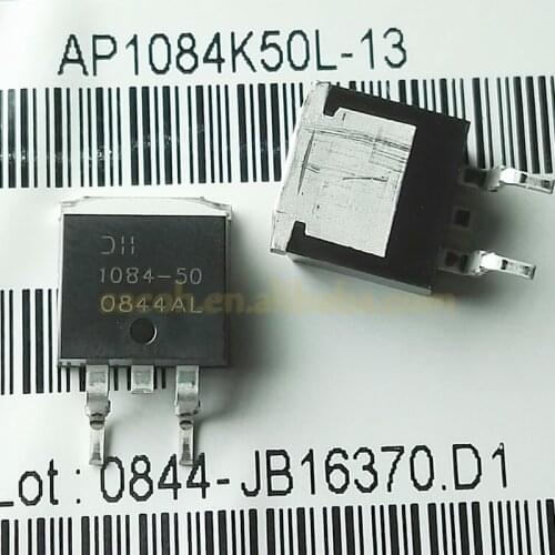 Free Shipping 10Pcs AP1084K50G-13 1084-50 AP1084K33G-13 1084-33 AP1084K25G-13 1084-25 TO-263 5A Positive Regulators