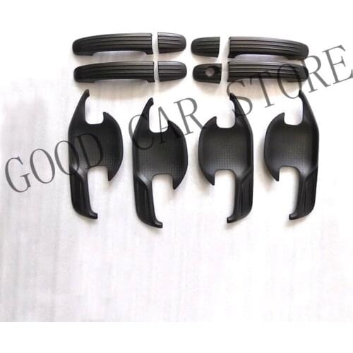 Free Shipping FIT FOR RANGER 2012-2017 Door Handle bowl cover ABS black outside handle cover FIT for ranger T6 T7 XLT