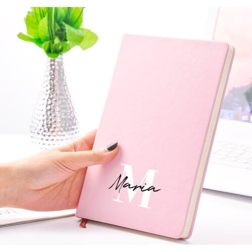 2021 New Popular Custom Name A5 A6 Diary Notebook Daily Business Office Leather Work Notebook Diary Notepad School Supplies