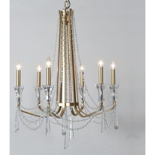 Nordic style crystal Chandelier Lighting living room Ceiling French large Chandeliers Modern staircase Lustre Cristal led lamp