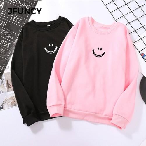 JFUNCY Autumn Oversized Sweatshirt Women Pullover Hoodies Woman Loose Clothes Long Sleeve Casual Female Tops Sudadera Mujer