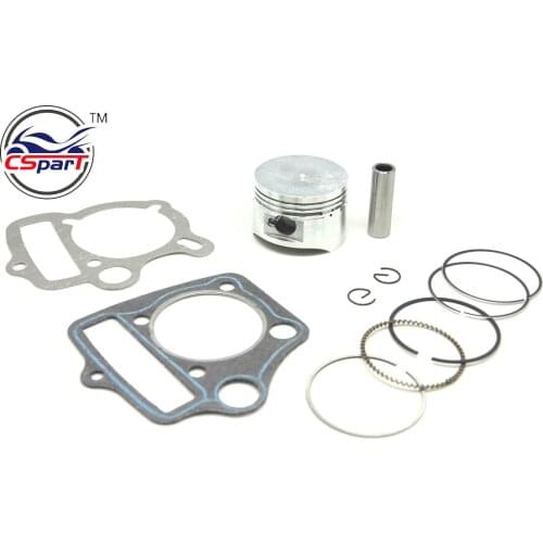52.4MM 13MM Piston Rings Gasket Kit 110cc ATV Dirt Pit Bikes Kazuma SunL Taotao Lifan ZongShen Loncin