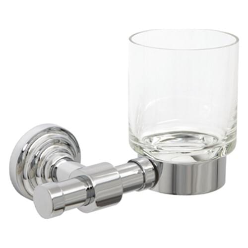 Quatro Chrome Mount Brass Tooth Brush Holder 3406