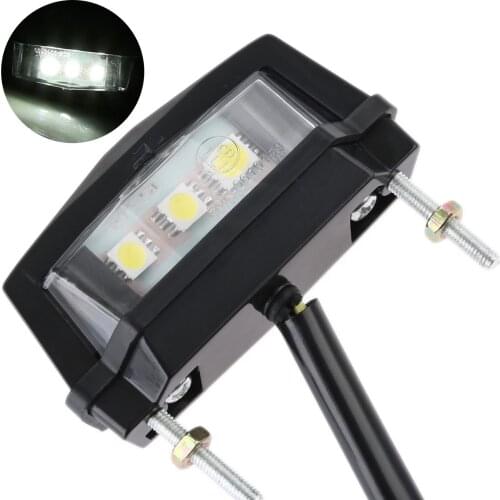 Mini Motorcycle Motorbike 3LEDs Tail Rear Light License Plate Light For Honda Kawasaki Yamaha Suzuki