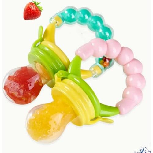 New Kids Nipple Fresh Food Milk Nibbler baby Feeder Feeding Bell Baby Supplies Nipple Teat Pacifier Bottles Baby Pacifier toy