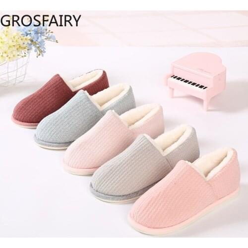 New Products for Fall/winter 2021 Womens Cotton Shoes, Bag Heel Cotton Shoes, Waffle Non-slip Soft Bottom Warm Cotton Shoes