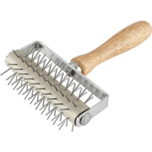 Pizza Pie Pastry Dough Puncher Cookies Needle Roller Pitter Kitchen Emboss Tool