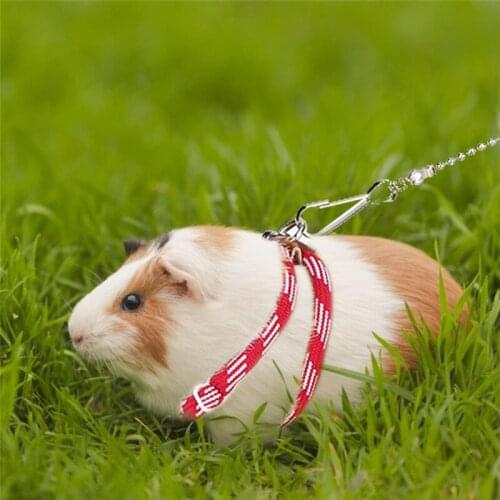 Small Pet Adjustable Soft Harness Leash Bird Parrot Mouse Hamster Ferrets Rat Pet Pig Leash