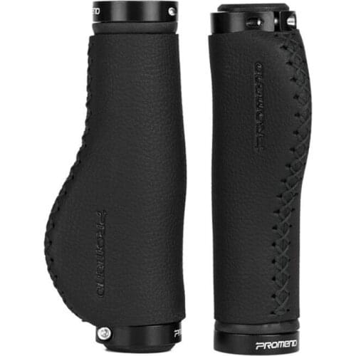 PROMEND 2 PCS Bike Handlebar Grips, Ergonomic Design Non-Slip Microfiber Leather Bicycle Grip