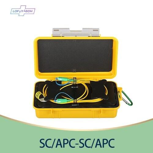 SC/APC-SC/APC OTDR Dead Zone Eliminator,Fiber Rings 500M Fiber Optic OTDR Launch Cable Box 1Km 2Km Single Mode 1310/1550nm