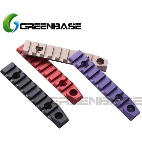 Tactical M-lok 9 Slot Picatinny Rail QD Scope Side Rail Mount Plate with Swivel Socket