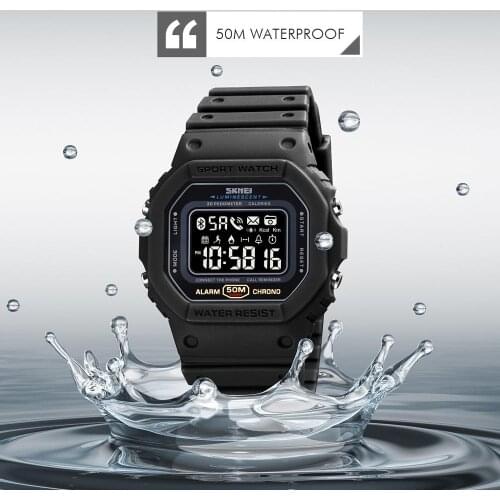 SKMEI Smart Electronics Mens Watches Call Message Remind Calorie Fitness Tracker Bluetooth Men Smartwatch reloj inteligente 1743