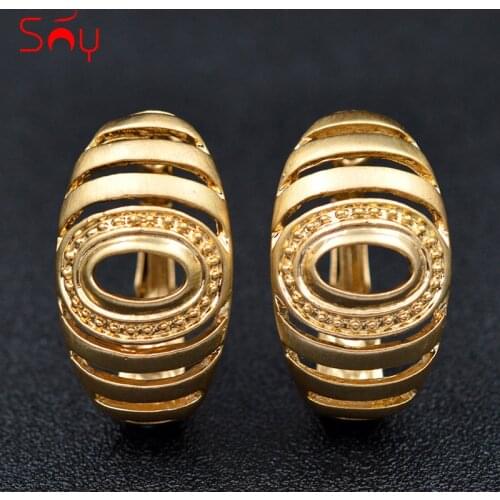 Sunny Jewelry Fashion Jewelry 2021 Clip Earrings For Women Exquisite Jewelry Hollow Water Drop For Party Wedding Daily Wear Gift