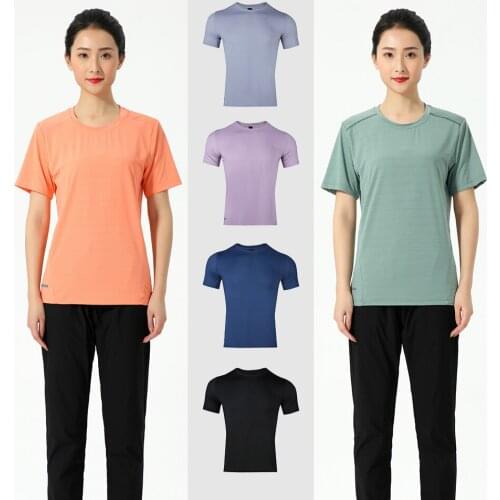 Women Quick Dry Short Sleeve Summer Sport T Shirt Gym Shirts Fitness Trainer Shirt Running T-Shirts Breathable Badminton Shirt