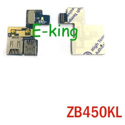 10PCS Sim Card Reader Tray For ASUS Zenfone Go ZB450KL Micro SD Memory Card Holder Slot Flex Cable Repair Parts