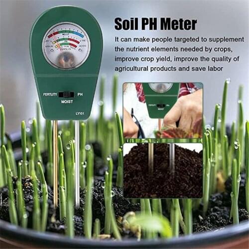 Garden Moisture Fertility Tester 3 in 1 Soil pH Meter Soil Detector Garden Flowers Soil Moisture Sensor Gardening Tool JDH88