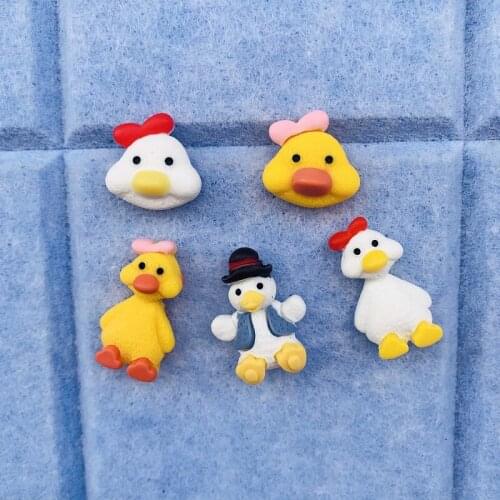 5PCS Cartoon Duck Shape Push Pin Creative Pushpins Thumbtacks Cute Big Head Pins Thumb Tack Cork Board Photo Wall Diy Art Tacks