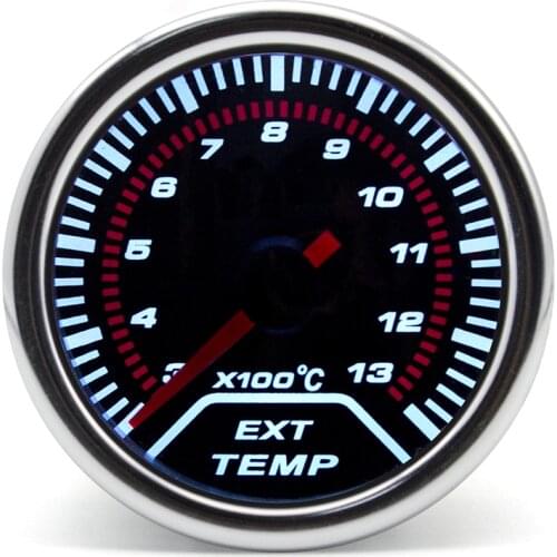 52mm Ext temp gauge Pointer Car Exhaust Gas Temperature EGT Gauge For Motorcycle Car Exhaust Temperature Meter air fuel ratio