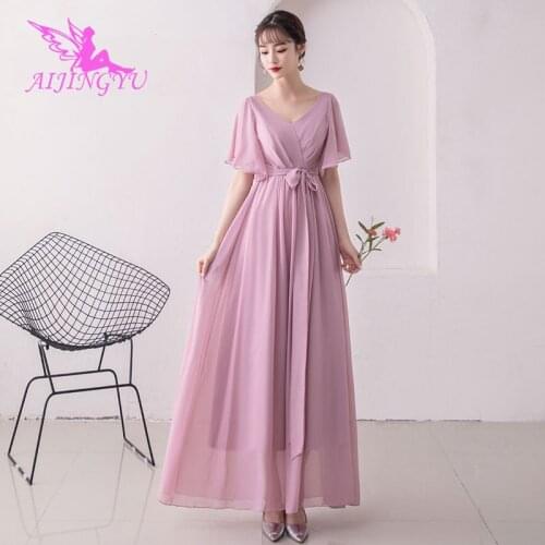 AIJINGYU 2021 2020 girl sexy elegant dress women for wedding party bridesmaid dresses BN500