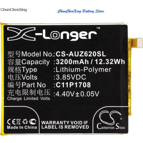 Cameron Sino 3200mAh Battery 0B200-02890100,C11P1708 (1ICP4/66/75) for Asus ZE620KL, ZenFone 5 2018, ZenFone 5 2018 Dual SIM