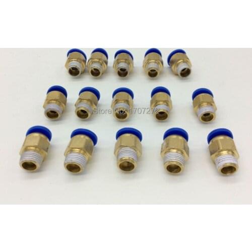 Free shipping 8mm Tube Pneumatic Straight Quick Coupling 1/2" Thread Brass Connector