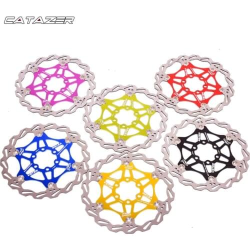 Catazer MTB 160/180/203 Mm Bicycle Brake Disc Road Floating Bicycle Brake Six Nail Mountain Bike Disc Brake Rotors