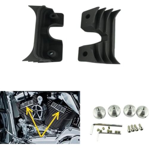 Motorcycle parts New Drag Wrinkle Black Engine Spark Plug Filled decorative cover For Harley Sportster 883 1200 2004-2014