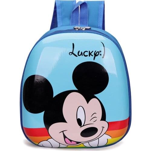 Disney Mickey Minnie Children Cartoon Backpack Frozen Princess Girls Boys Pattern Bag Kindergarten Schoolbag Gift