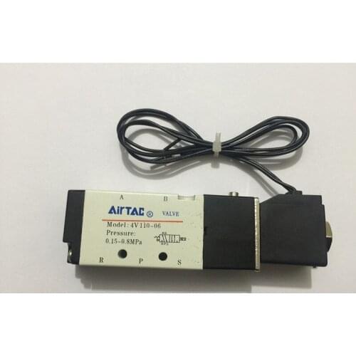 1/8" 4V110-06 Solenoid Valve Smart Pneumatic Valve for Air Systems DC 12V 24V AC110V 220V