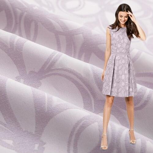 European and American autumn hollow three-dimensional organza fashion dress fabric skirt coat high cotton jacquard fabric