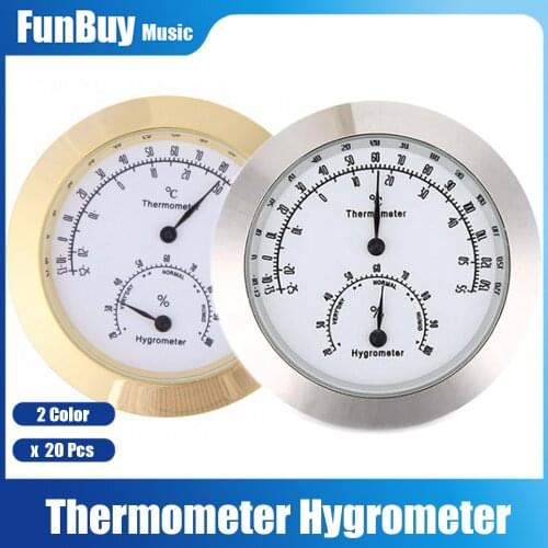 20set Alloy Guitar Violin Hygrometer Moisture Meter Temperature and Humidity Meter Thermometer with widely usage