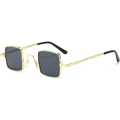 Square Metal Sunglasses Mens Fashion Glasses Brand Designer Sunglasses Mens Classic Retro Sunglasses UV400