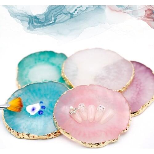 Resin Storage Painted Palette Tray Jewelry Display Board Necklace Ring Earrings Display Tray Creative Decoration Storage Box