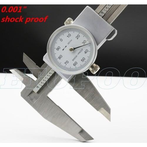 Metric Precision 0-200mm 0.02mm Dial Vernier Caliper Gauge Micrometer Measuring Tool Dial Caliper 8inch 0.001" dial gauge