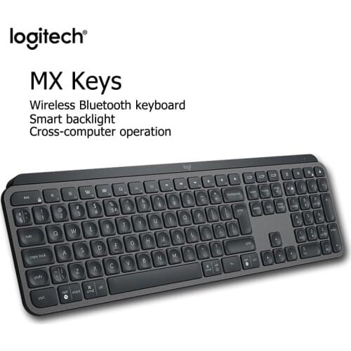 New Logitech MX Keys 2.4GHz Bluetooth Gaming Keyboard Dual Mode Backlight Rechargeable Easy-Switch Wireless Keyboard For office
