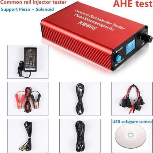 2020 New!Update Kw608 Multifunction Diesel Common Rail Injector Tester Piezo Injector Tester Usb Injector Test AHE Test Function