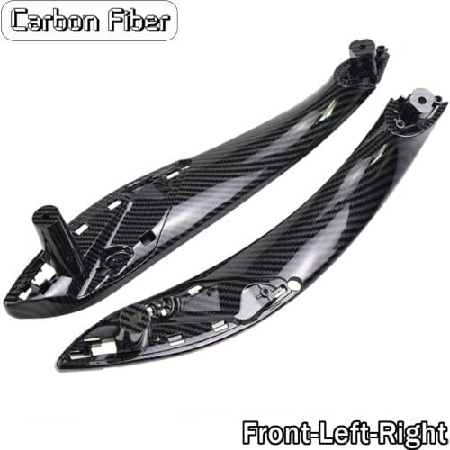 Carbon Fiber Inner Door Handle Panel For BMW F30 F80 F31 F32 F33 F34 F35 2013-2018 Sedan Pull Trim Cover 51417279311 51417279312