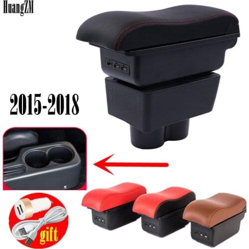 For Suzuki JIMNY armrest box USB Charging heighten Double layer central Store content cup holder ashtray accessories 2015-2018