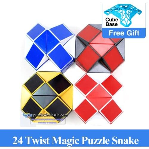Shengshou Magic Snake Ruler Magic Ruler Puzzle 24 Speed Antistress Cube Twist Snake Folding Educational Toy for child Magic Cube