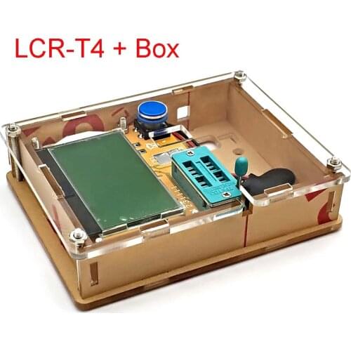 ESR Meter Mega328 Transistor Tester Digital V2.68 ESR-T4 Diode Triode Capacitance MOS/PNP/NPN LCR 12864 LCD Screen Tester