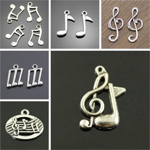Malzahar Heart Musical Note Charms diy jewelry bracelet charms for jewelry making kit accessories