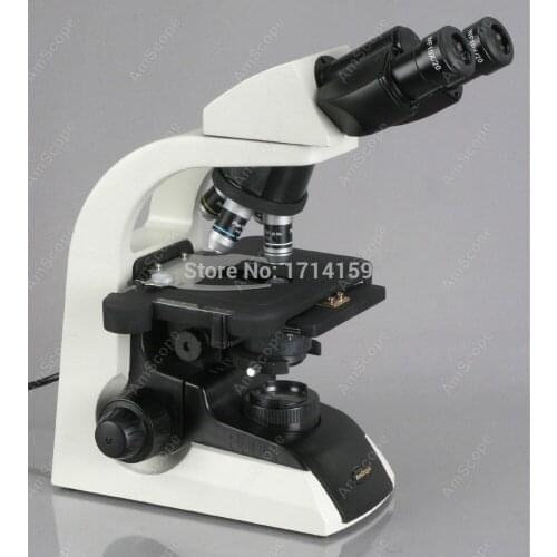 Veterinary-AmScope Supplies 40X-2500X Infinity Plan Binocular Biological Microscope