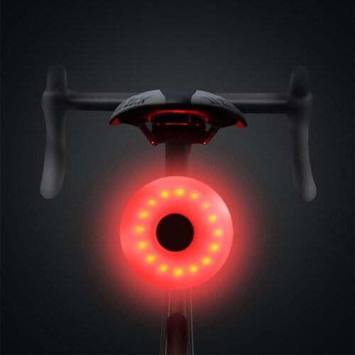 Mounchain USB Charging Bicycle Tail Light Safety Warning Light Mountain Bike LED Tailight