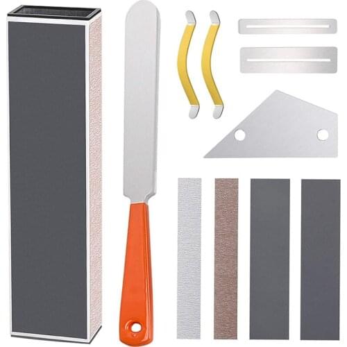 Guitar Repair Parts Leveling Bars Sandpaper Files for Electric Guitars Bass Acoustic Guitars Instrument Tool Sets