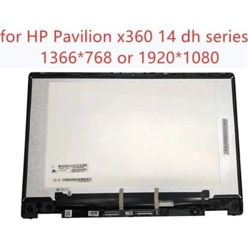 Lcd assembly replacement for HP Pavilion x360 14M-DH0003DX 14-DH0008CA 14-DH TPN-W139 14.0 inch FHD LCD touch screen assembly