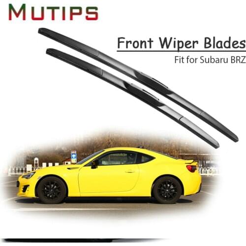 1Set Rubber Car Front Wiper Blade Kit For Subaru BRZ 2013 2014 2015 Windscreen Cleaning Brushes Wiper Original Strip Accessories