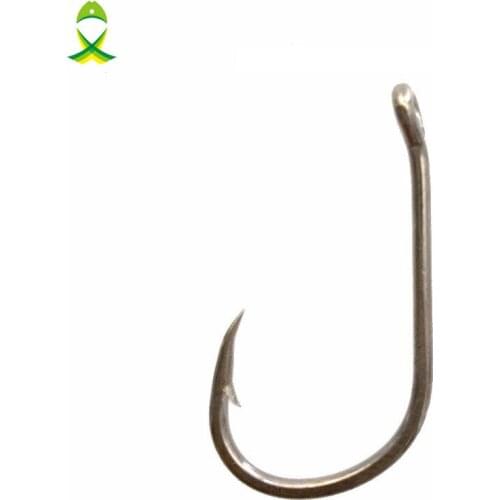 JSM 100pcs 8340 Carp Fishing Hooks Silver high carbon steel Sharp Circle carp hook for fishing accessories